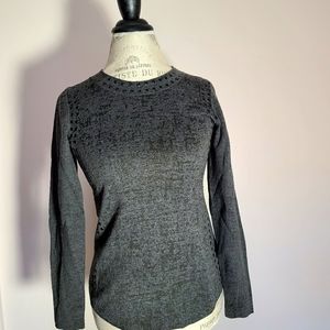 Nic+ Zoe Crewneck Studded Sweater